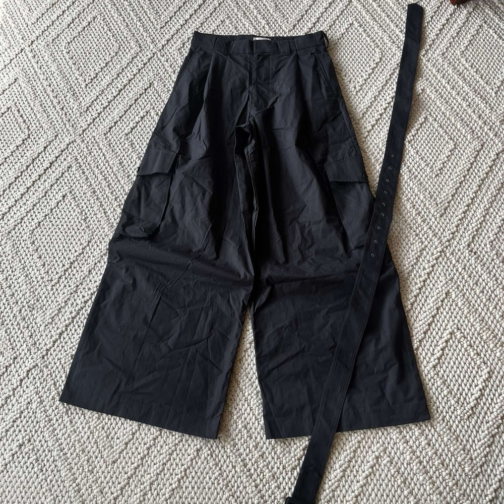 Dries Van Noten DVN Wide Belted Baggy Pants